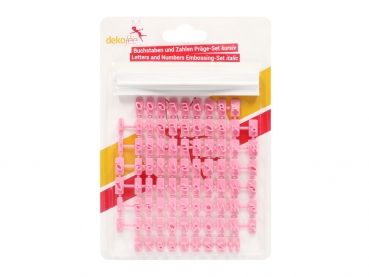 Embossing Set - Letters and Numbers - Italic